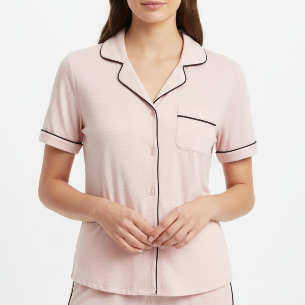 NWT Stars Above Soft Petal Pink Short Sleeve Pajama Top – Women’s S